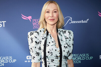 HALLANDALE, FLORIDA - JANUARY 27: Belinda Stronach, Chairwoman and Chief Executive Officer 1/ST at the 2024 Pegasus World Cup Presented By Baccarat at Gulfstream Park on January 27, 2024 in Hallandale, Florida. (Photo by Nathalie Gordon)