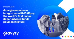 Gravyty announces integration with DAFpay™️, the world's first online donor advised funds payments feature