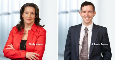 Shelly Maurer and Daniel Boysen were elected as shareholders in Dallas' Hallett & Perrin, P.C.