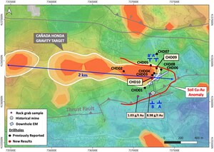 PAN GLOBAL DRILLS MULTIPLE GOLD AND COPPER INTERCEPTS, INCLUDING 20 METERS OF 1.1G/T GOLD AND 5.6 METERS OF 1.15% COPPER AT CAÑADA HONDA TARGET, SPAIN