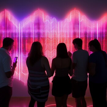 Canadian-Korean artist and pioneer Krista Kim has created the immersive installation “Heart Space” in Dubai, allowing guests to connect through the universal language of the human heartbeat.