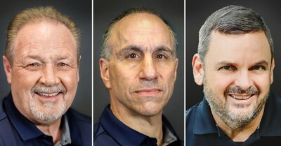 Reticulate Micro has added SATCOM industry veterans (L to R) David Horton, Paul Scardino and Mark Steel to lead the company’s new business segment, Reticulate Space. Photo credit: Reticulate Micro