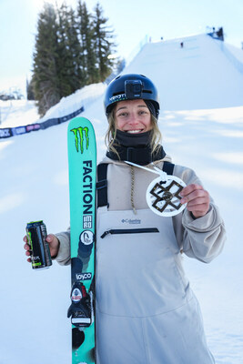 Monster Energy's Sarah Hoefflin Wins Bronze in Women's Ski Knuckle Huck at X Games Aspen 2024