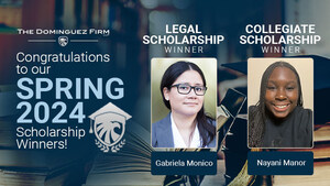 The Dominguez Firm Proudly Announces Its Spring 2024 Scholarship Winners
