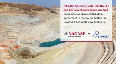 NAGASE Specialty Materials NA LLC and Laviosa Chimica Mineraria SpA announce exclusive distribution agreement in the United States for Laviosa's bentonite clay products.