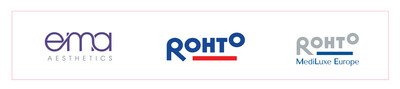 EMA Aesthetics, Rohto and Rohto MediLux Europe Logos (PRNewsfoto/EMA Aesthetics)