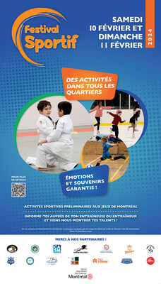 Affiche du Festival sportif 2024 de VSP (Groupe CNW/Arrondissement de Villeray - Saint-Michel - Parc-Extension (Ville de Montral))