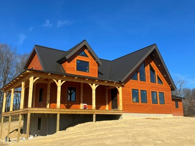A timber frame home was named the "Best Overall" residential project by judges for its use of SIP construction to meet high-performance criteria