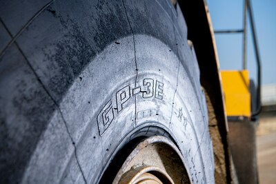 The GP-3E tire line features specially formulated tread compounds engineered to support longer wear and advanced abrasion resistance for various types of underfoot conditions that need versatility and traction.