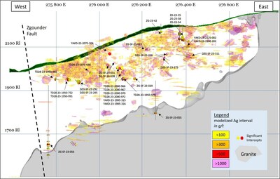 Figure 1: Location of Drill Results at Zgounder (CNW Group/Aya Gold & Silver Inc)