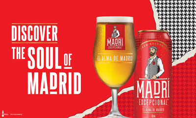 MADRI EXCEPCIONAL, INSPIRED BY THE SOUL OF MADRID AND THE FASTEST-GROWING BEER IN THE UNITED KINGDOM, LANDS IN CANADA (CNW Group/Molson Coors Canada)