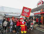 Absolutely Buzzworthy! Hundreds of Fans and Newcomers Swarmed Jollibee's 100th Store Location in North America in Surrey, B.C. Canada