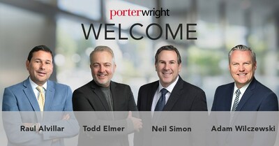 Four New Government Principals in Porter Wright's Washington DC office: Raul Alvillar, Todd Elmer, Neil Simon, Adam Wilczewski