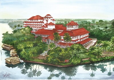 The Leela Ashtamudi, A Raviz Hotel - By Jesfer Pulikkathody (Mouth Artist)