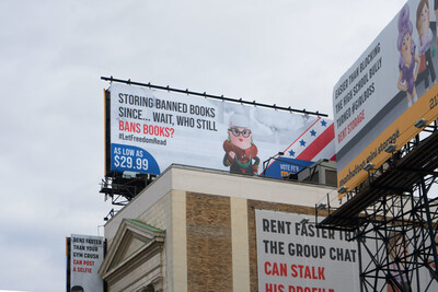 Manhattan Mini Storage #LetFreedomRead Billboard