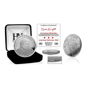Bobknight.com Releases 902 Limited Edition Silver Commemorative Coin on Anniversary of Coach Bob Knight Recording His 902nd Career Win