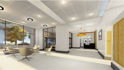 Rendering of Northgate lobby, courtesy of KMA Design Studio.
