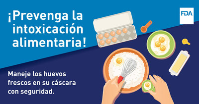 Prevenga la intoxicación alimentaria! Maneje los huevos frescos en su cáscara con seguridad.