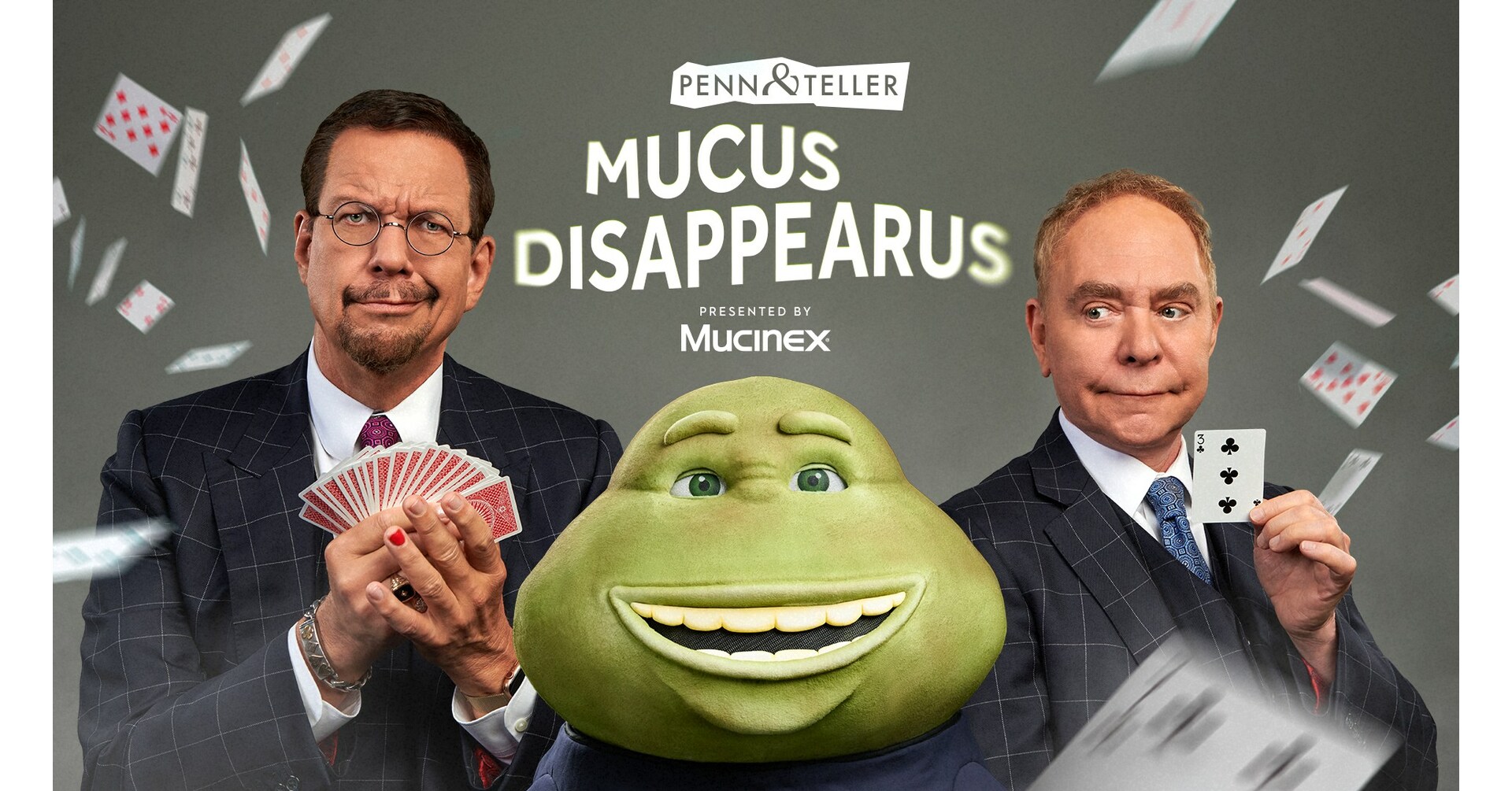 MUCUS DISAPPEARUS! Mucinex Partners with Legendary Magicians Penn