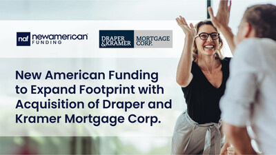New American Funding to Expand Footprint with Acquisition of Draper and Kramer Mortgage Corp.