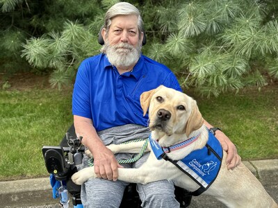 U.S. Air Force Lt. Col. Ben Connor says his Canine Companions Service Dog, Sims, has brought structure and joy back to his life by doing things for him that most people take for granted.