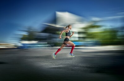 HOKA NAZ Elite athlete Futsum Zienasellassie running in the Cielo X1