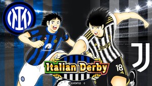 Italian Derby Campaign Kicks Off with Kojiro Hyuga &amp; Others Debuting as New Players Wearing the Juventus Official Uniform "Captain Tsubasa: Dream Team"