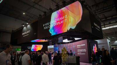 INFiLED’s booth 3C100 at ISE2024 (Photo by INFiLED)