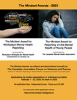 Applications are open for the 2023 Mindset Awards for outstanding Canadian reporting on issues in mental health