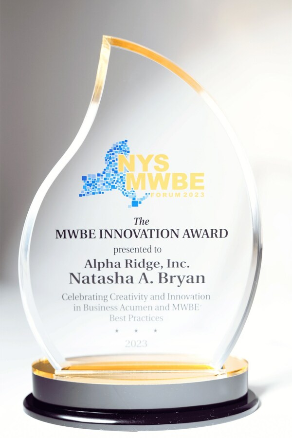 AlphaRidge Recognized at NYS Forum with MWBE Innovation Award