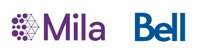 Bell et Mila collaborent pour tudier comment l'IA et l'apprentissage profond peuvent amliorer la performance d'affaires (Groupe CNW/Bell Canada)
