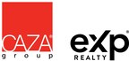 The CAZA®& Group logo beside the eXp Realty® logo
