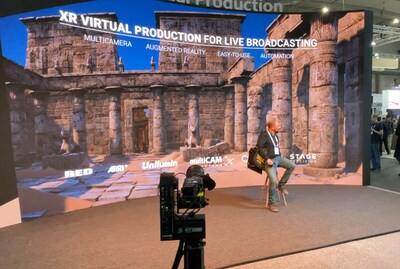 Producción virtual XR para emisiones en directo (PRNewsfoto/Unilumin Group., Ltd.)