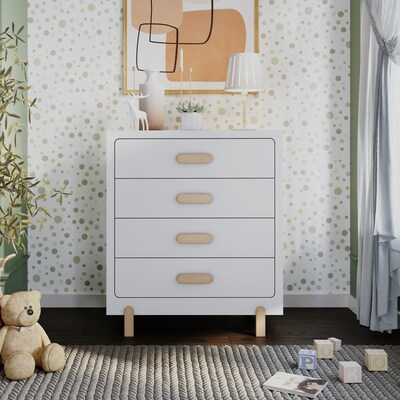Child Craft's Park Heights Collection 4-Drawer Chest, pictured in Matte White