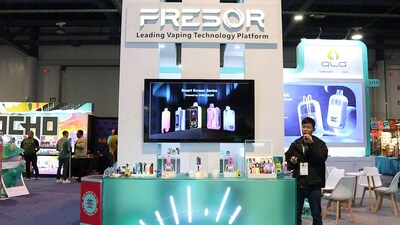 FRESOR revelou o primeiro vape descartável transparente de alta capacidade do mundo na TPE24 Las Vegas (PRNewsfoto/ALD Group Limited)