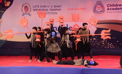 Lord Shiva's infinite emotions expressed through dance (PRNewsfoto/Children’s Academy Group of Schools)