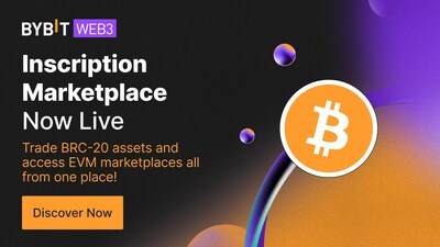 Bybit Web3 Shatters Barriers: Introducing an All-in-One Marketplace for Bitcoin and EVM Inscriptions (PRNewsfoto/Bybit)