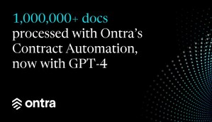 Ontra Celebrates One Million Documents; Adds GPT-4 to Industry-Leading Contract Automation Platform