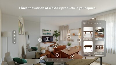 Place thousands of Wayfair products in your space with the Decorify app