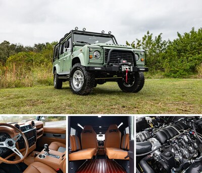 Project GONNAHAPPEN coated in LR Grasmere Green, elevated with exquisite interior styling, powerful powertrain and the most modern upgrades.