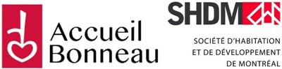 Logos : Accueil Bonneau et SHDM (Groupe CNW/Socit d'habitation et de dveloppement de Montral)