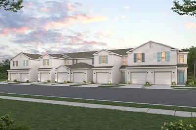 Modern Townhomes in Jacksonville, Florida | Atlantic and Crescent Floor Plans | Pine Series at The Landings at Pecan Park by Century Communities