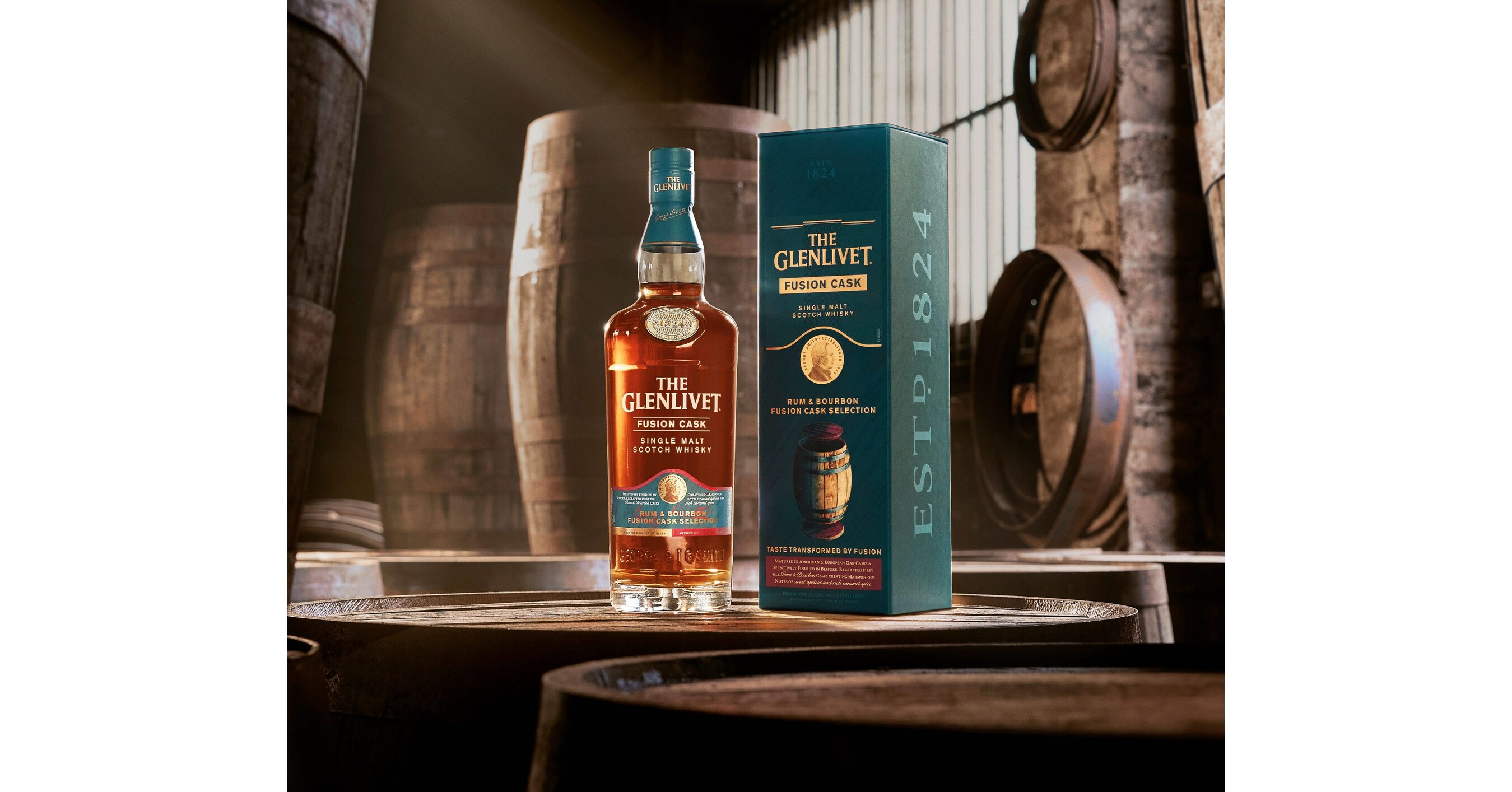 THE GLENLIVET INTRODUCES THE GLENLIVET RUM AND BOURBON FUSION CASK