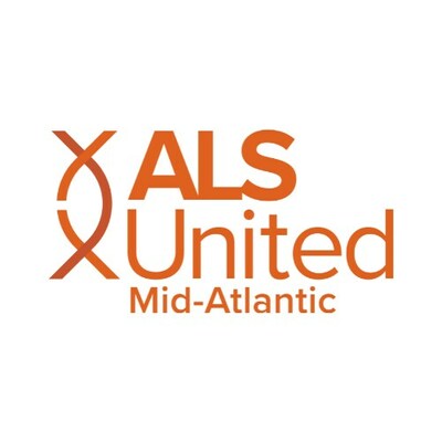 Logo for ALS United Mid-Atlantic, orange logo on white background.