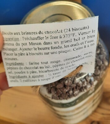 Biscuits aux brisures de chocolat (Groupe CNW/Ministre de l'Agriculture, des Pcheries et de l'Alimentation)