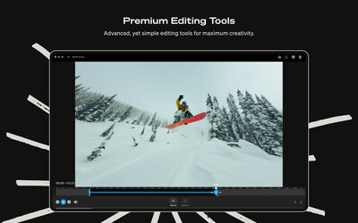 The Quik desktop app features premium editing tools akin to that of the Quik mobile app.