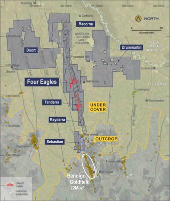 Figure 1: Whitelaw Gold Belt Tenement Holdings showing major Catalyst managed projects (CNW Group/Catalyst Metals LTD.)