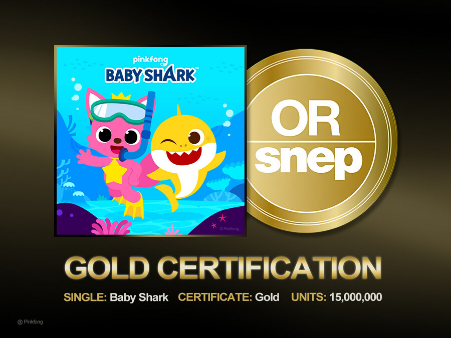 Pinkfong's Baby Shark Bags its First Gold Certification in France
