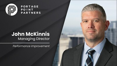 John McKinnis joins Portage Point Partners as Managing Director in the firm's Performance Improvement Practice