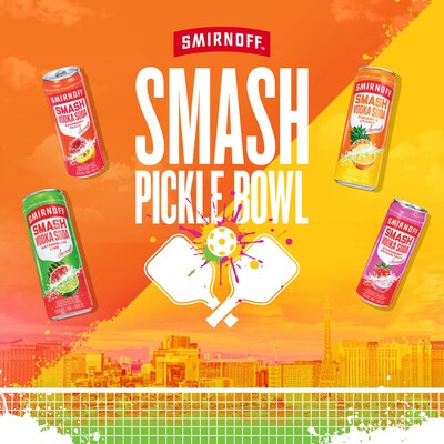 The Official Vodka Sponsor of the NFL will host the first-ever Smirnoff SMASH Pickle Bowl, serving up America’s new favorite sport, pickleball, with an unexpected twist featuring some of the biggest names in their respective games on Saturday, February 10th 2024 in Las Vegas, Nevada.
